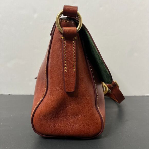 Dooney & Bourke Womens Ashley Messenger Bag Florentine Vacchetta Leather - Picture 10 of 14